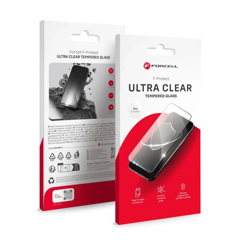 Tempered Glass Μαύρο (iPhone 15 Plus / 16 Plus)